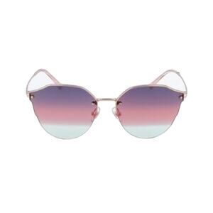 NIB Bolon Rose Gold Cat Eye Sunglasses Pink/Purple Gradient Lenses (BOXX030)